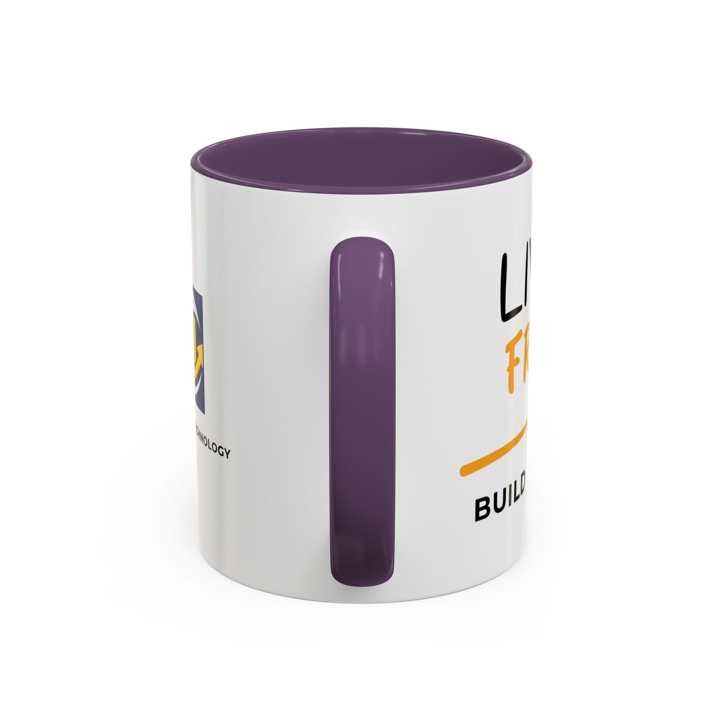 Live Free Build Wealth Accent Coffee Mug
