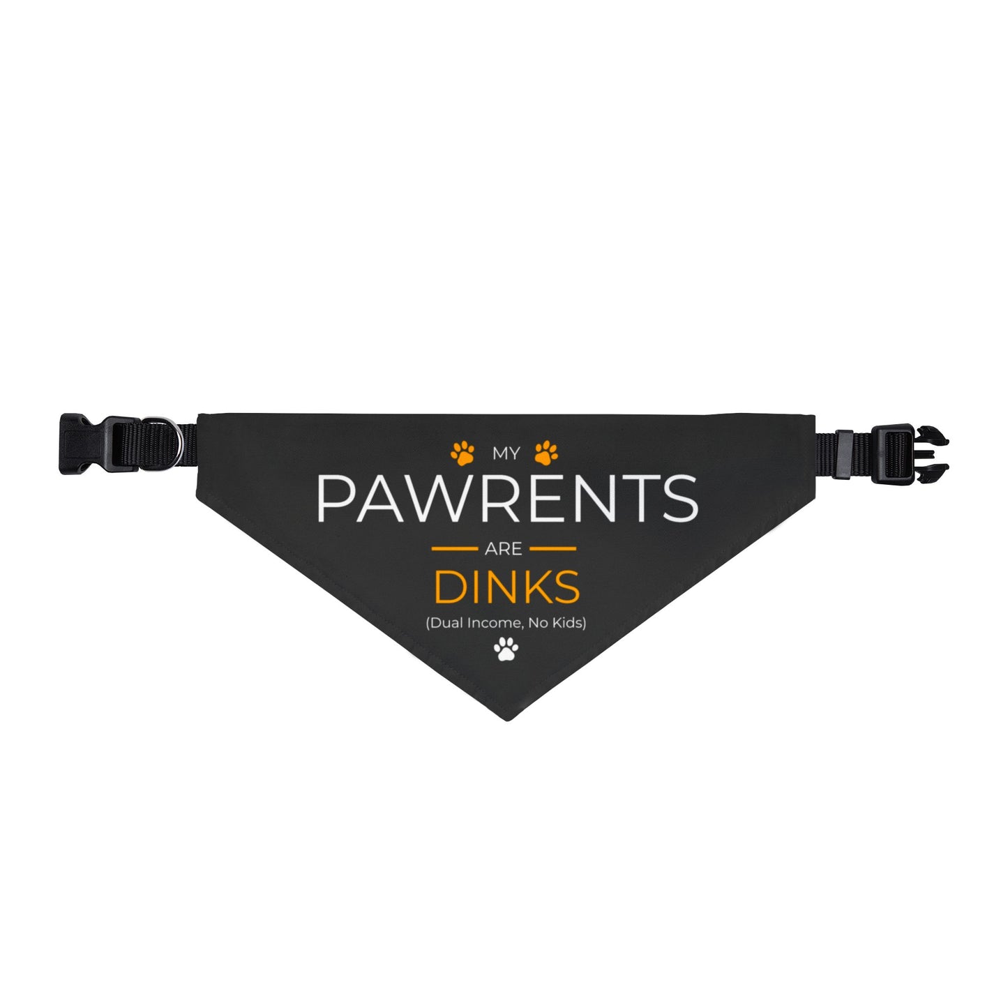 Pawrents are DINKS Clip-on Pet Bandana