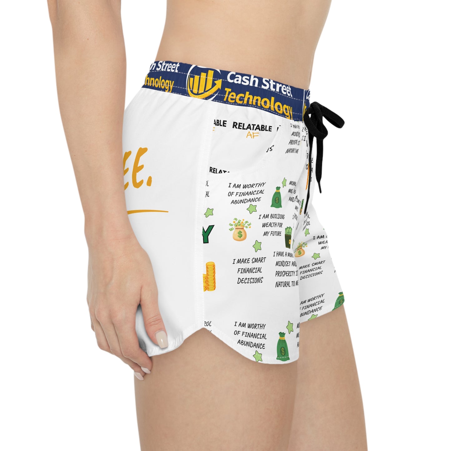 Live Free Motivational Money Shorts - Women's Shorts
