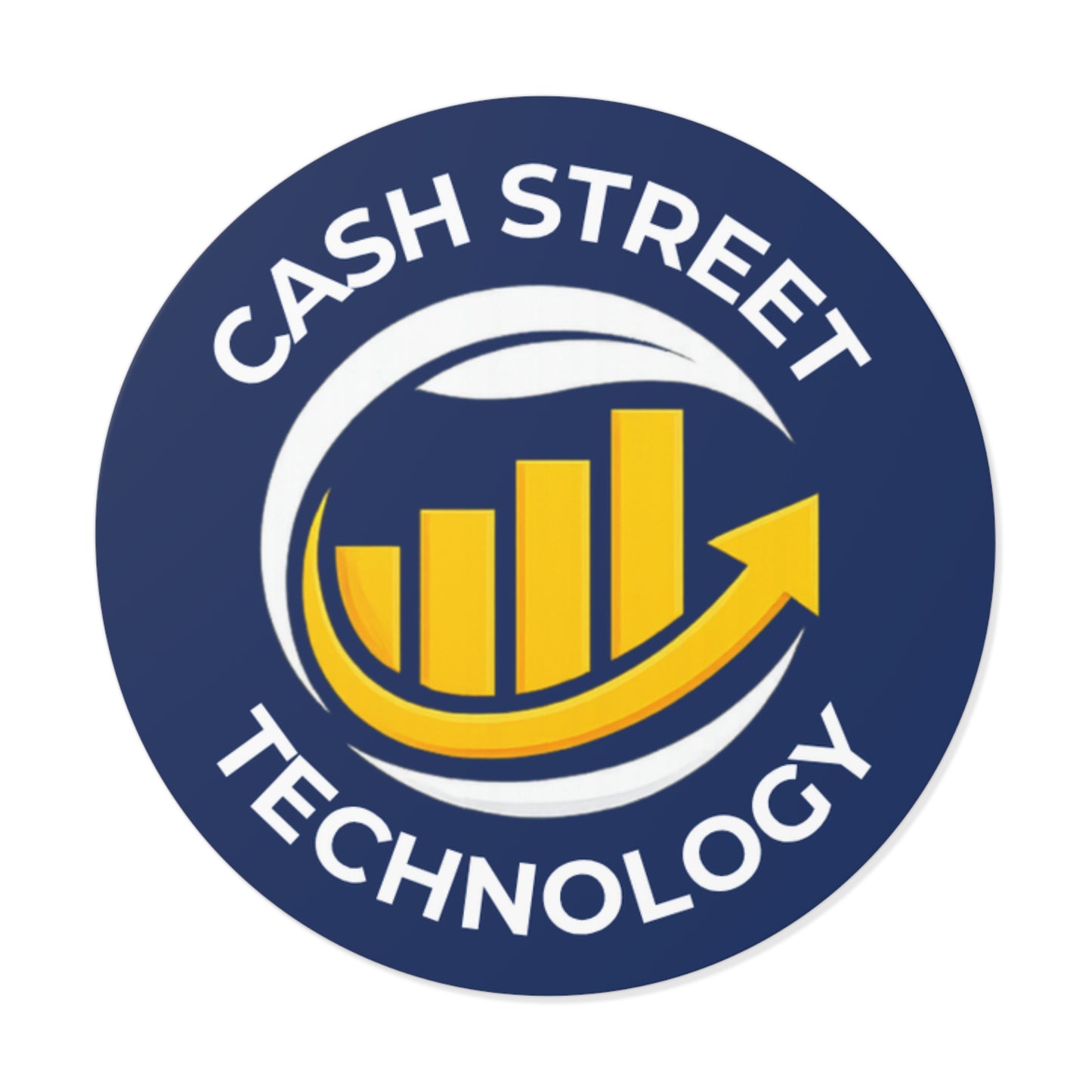 Cash Street Technology Round Vinyl Sticker