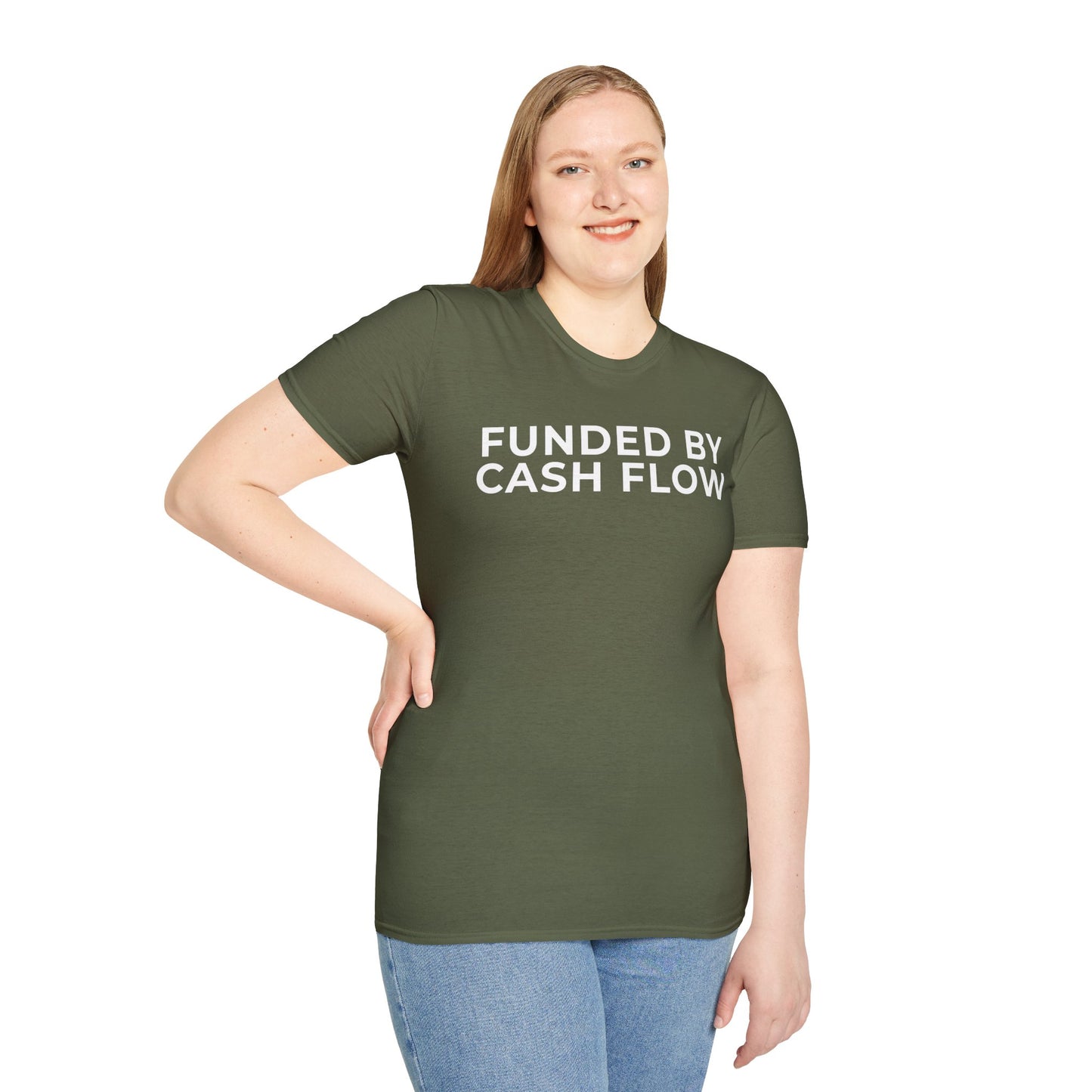 Funded by Cash Flow Unisex T-Shirt
