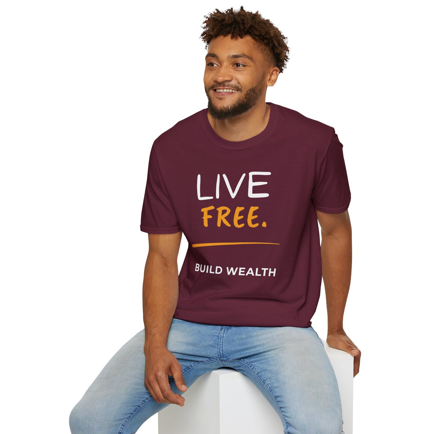 Live Free Build Wealth Unisex T-Shirt