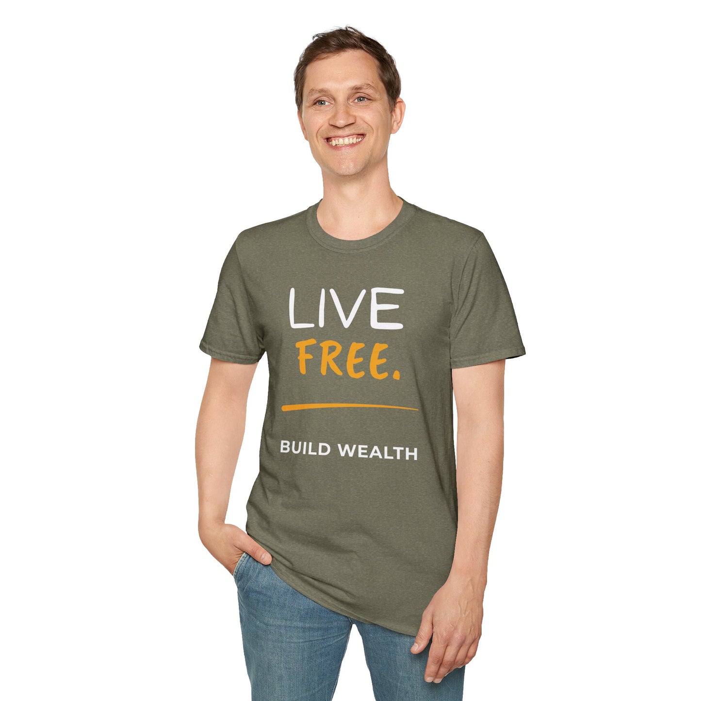 Live Free Build Wealth Unisex T-Shirt