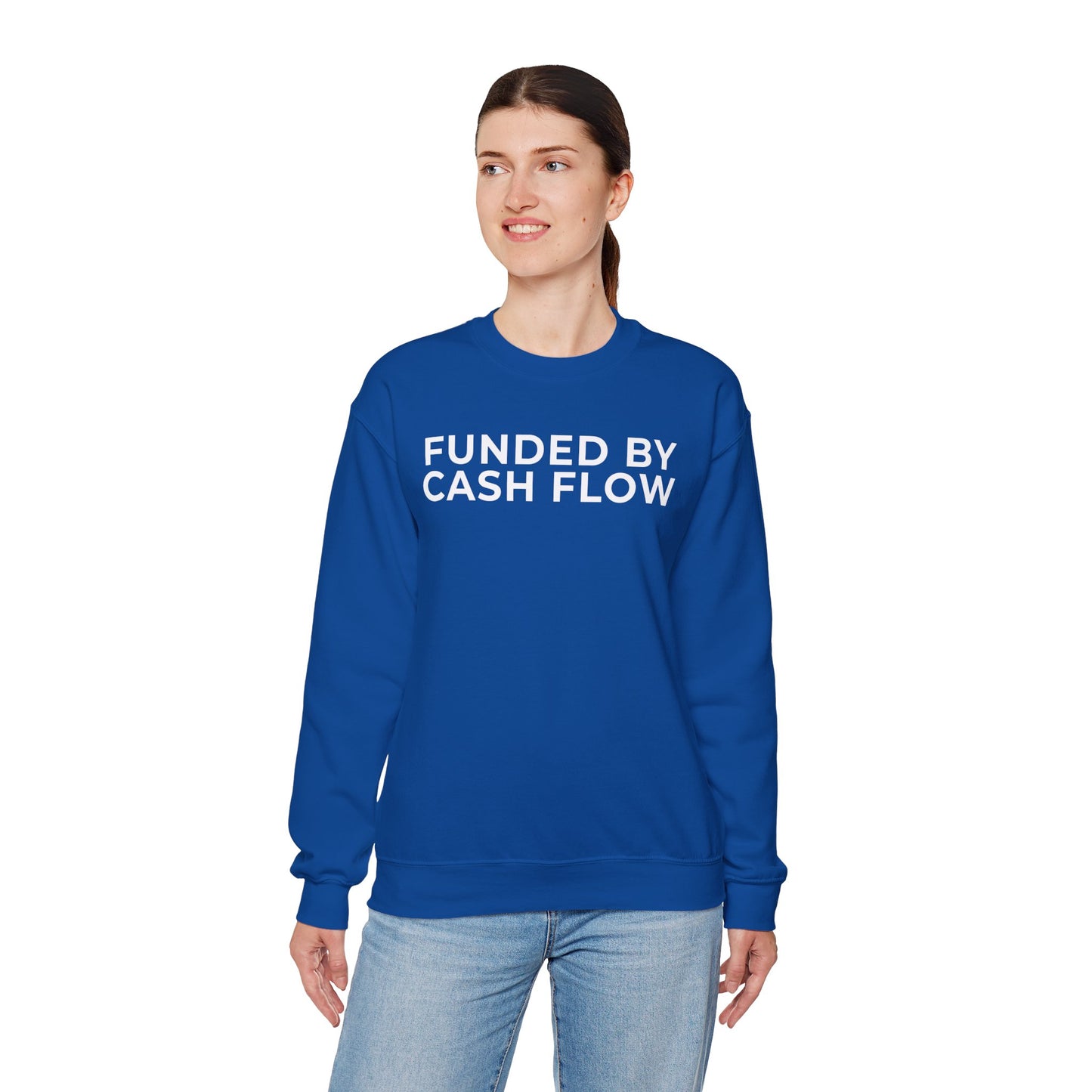 Funded by Cash Flow Unisex Crewneck Sweatshirt