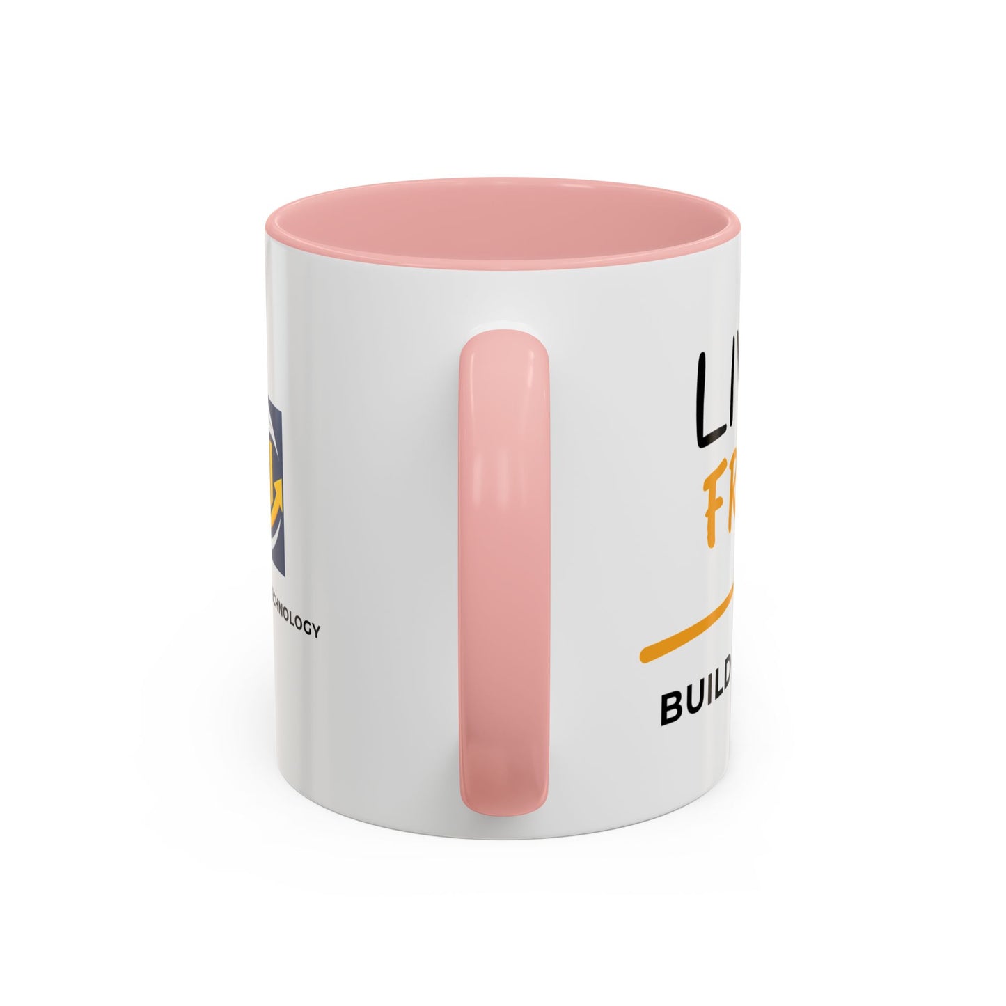 Live Free Build Wealth Accent Coffee Mug