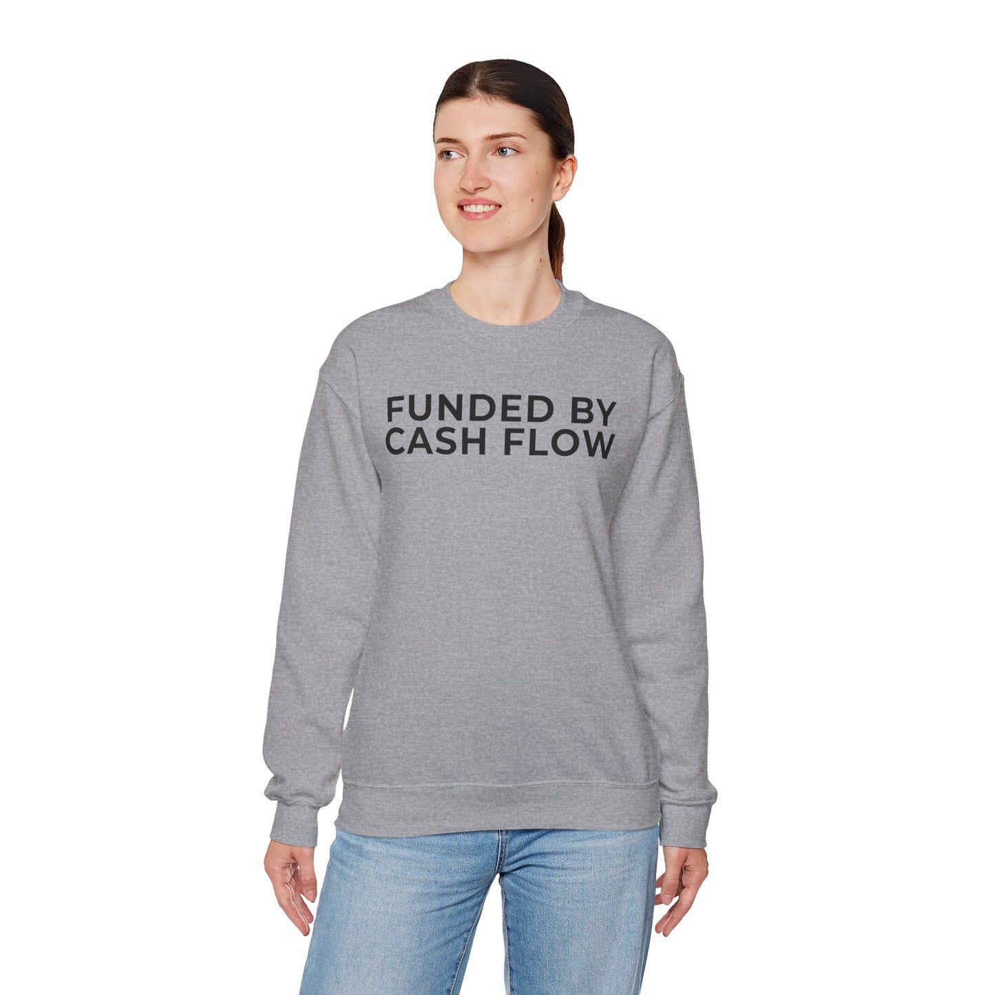 Funded by Cash Flow Unisex Crewneck Sweatshirt