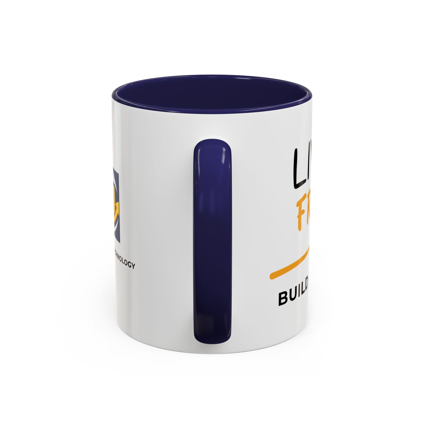 Live Free Build Wealth Accent Coffee Mug