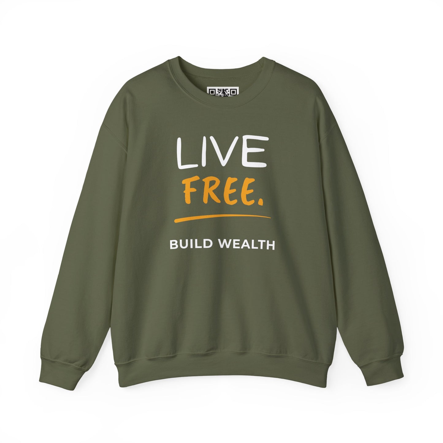 Live Free Build Wealth Unisex Crewneck Sweatshirt