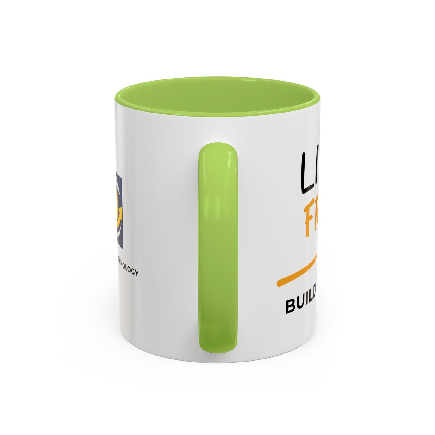 Live Free Build Wealth Accent Coffee Mug