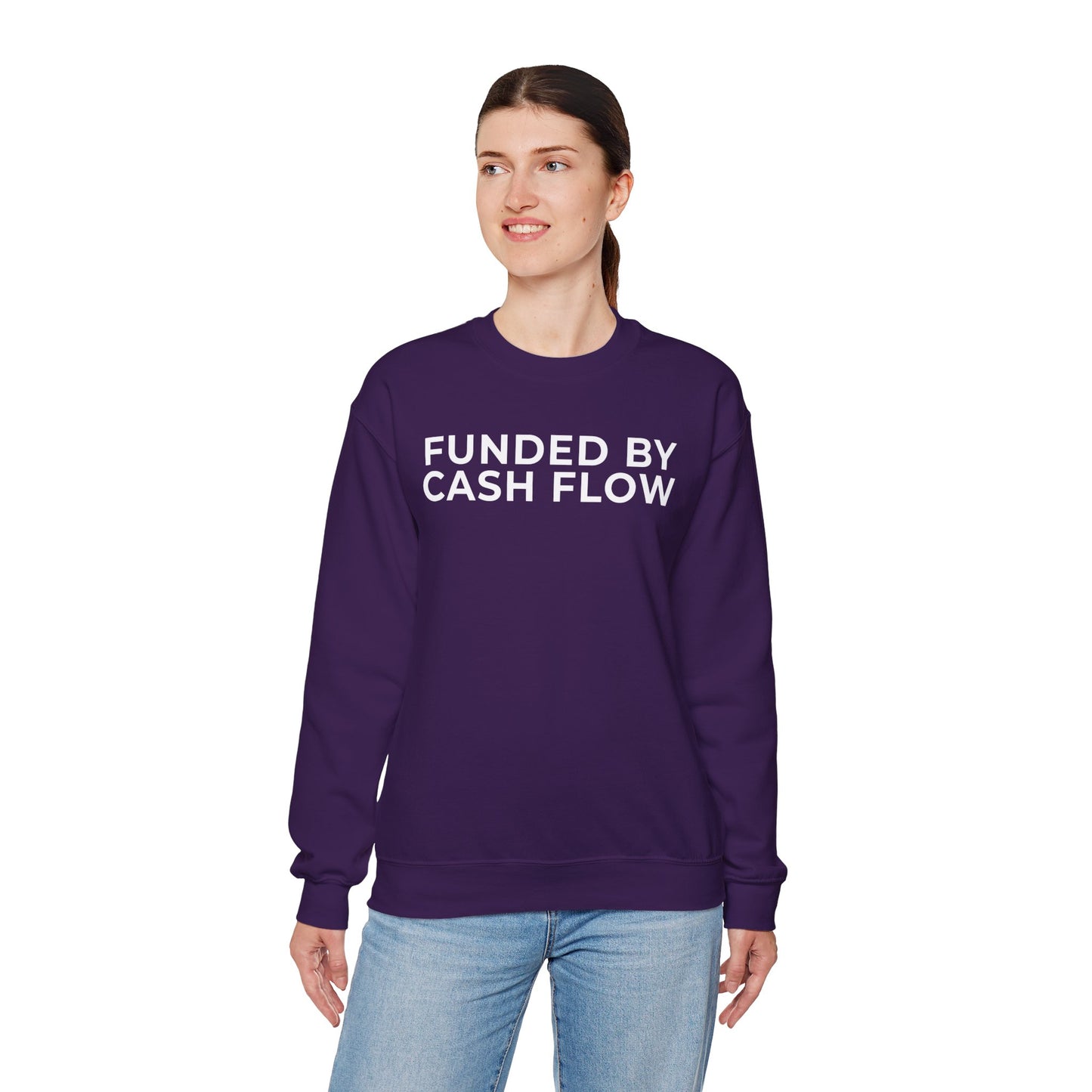 Funded by Cash Flow Unisex Crewneck Sweatshirt
