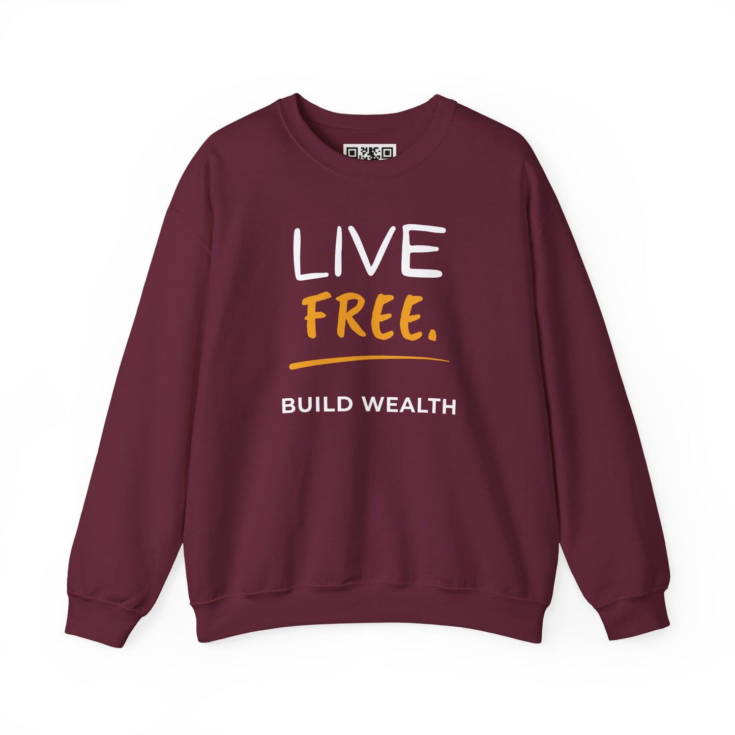 Live Free Build Wealth Unisex Crewneck Sweatshirt