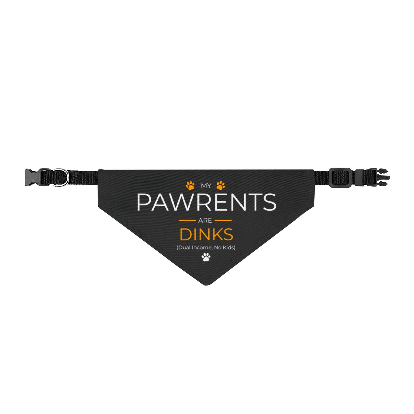 Pawrents are DINKS Clip-on Pet Bandana