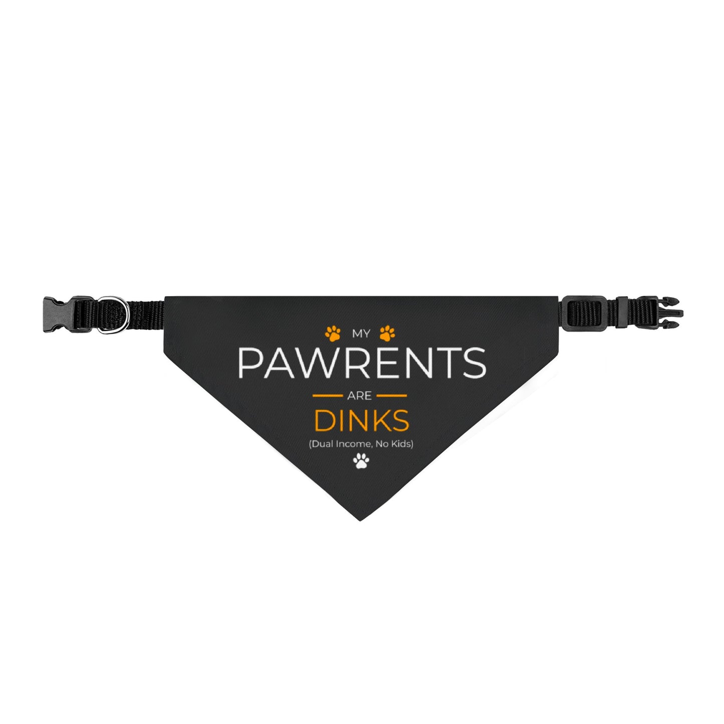 Pawrents are DINKS Clip-on Pet Bandana