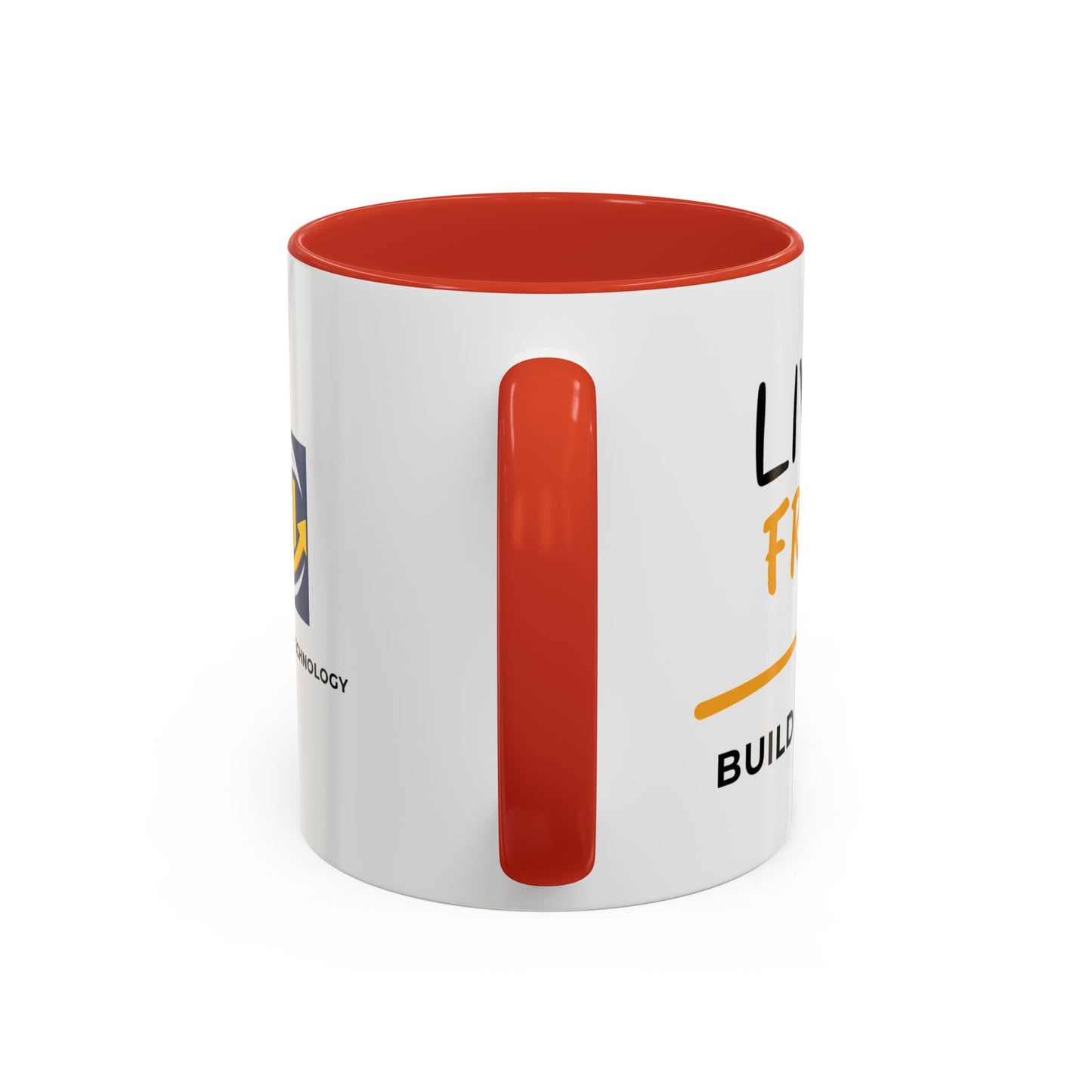 Live Free Build Wealth Accent Coffee Mug
