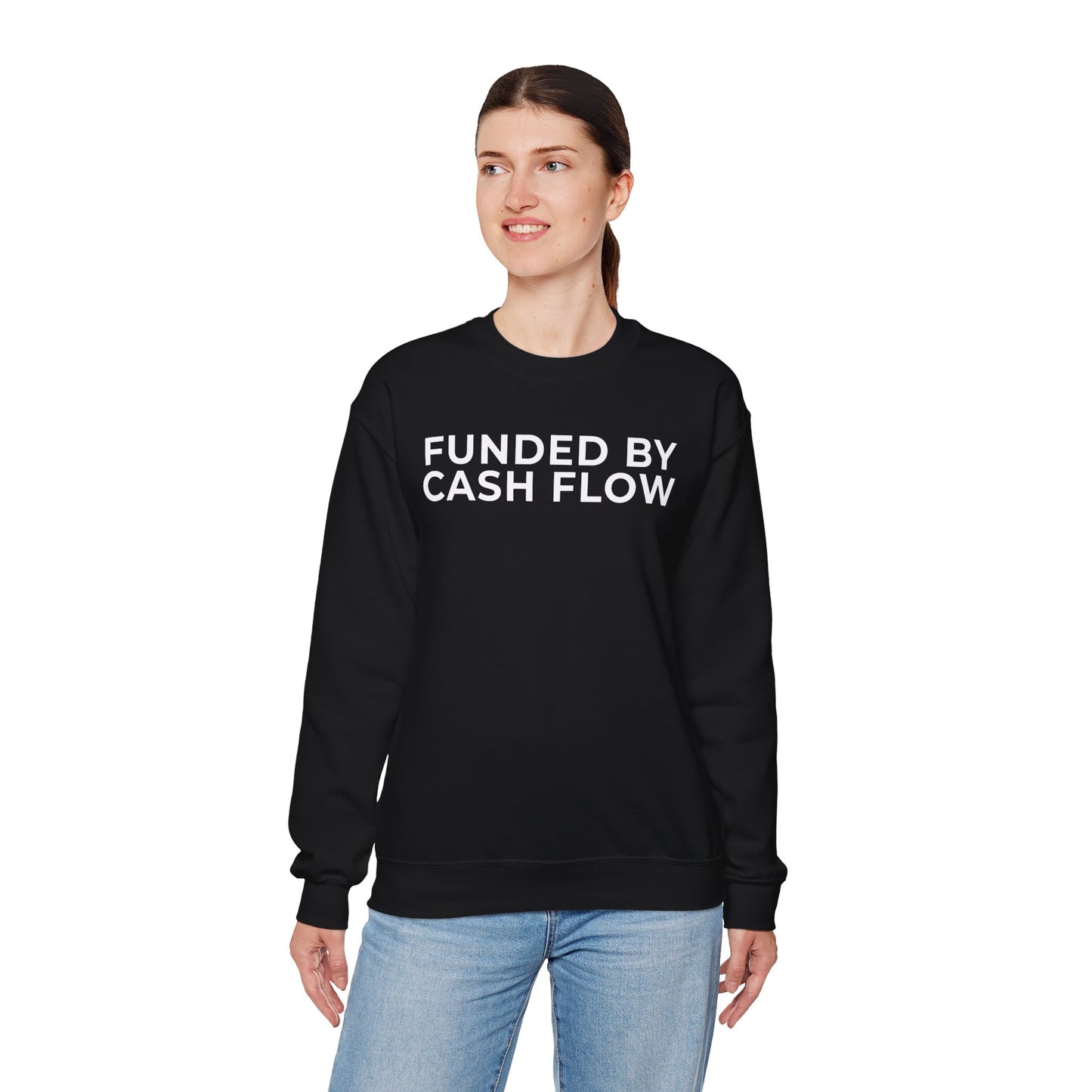 Funded by Cash Flow Unisex Crewneck Sweatshirt