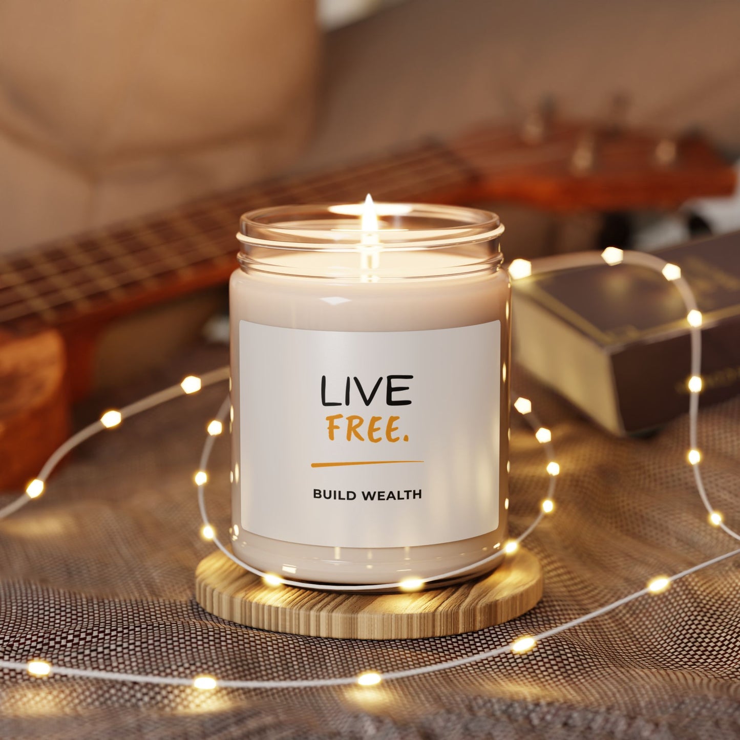 Live Free Scented Soy Candle, 9oz