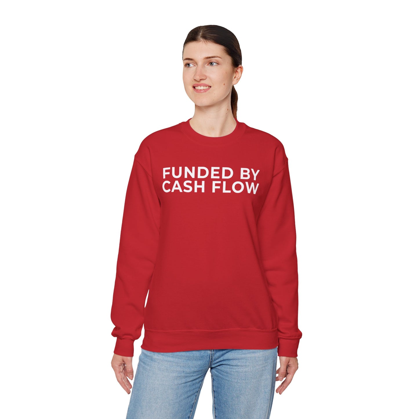 Funded by Cash Flow Unisex Crewneck Sweatshirt