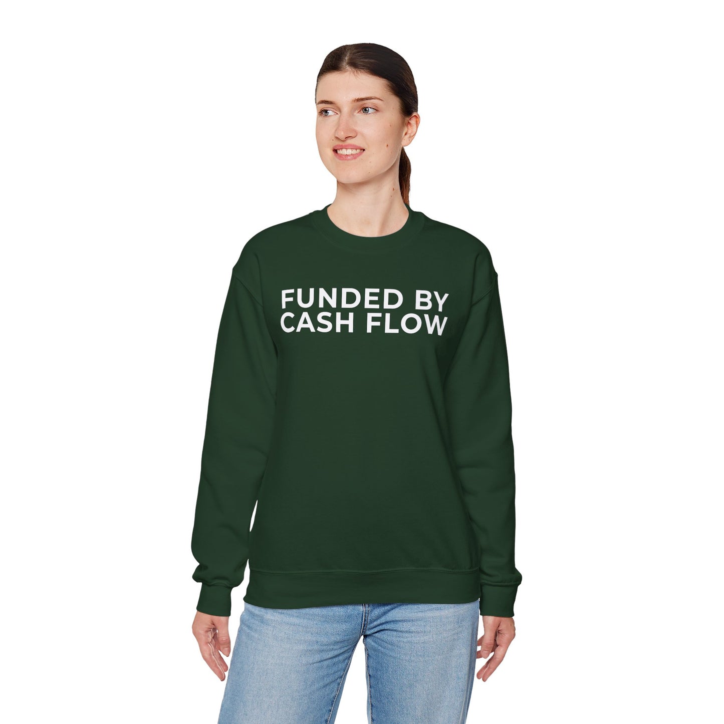 Funded by Cash Flow Unisex Crewneck Sweatshirt