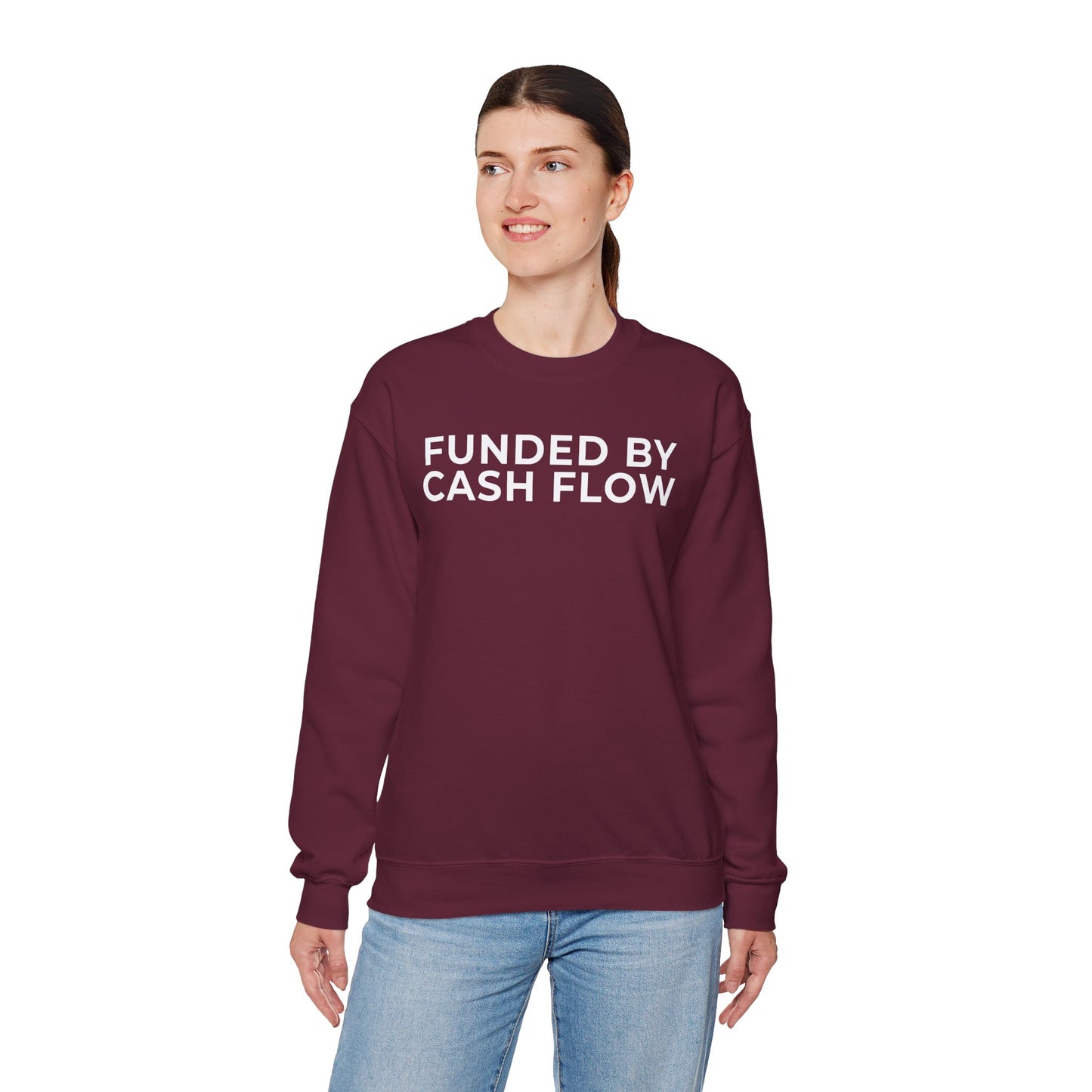 Funded by Cash Flow Unisex Crewneck Sweatshirt
