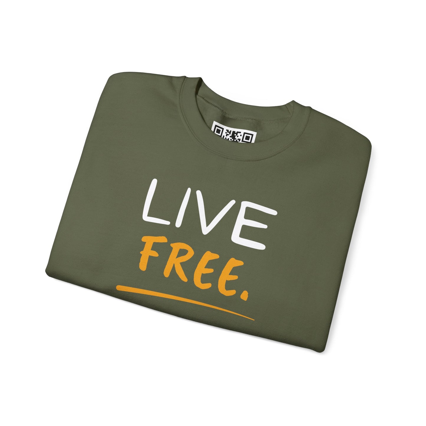 Live Free Build Wealth Unisex Crewneck Sweatshirt