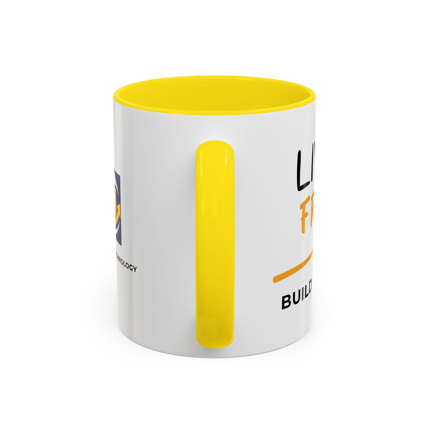 Live Free Build Wealth Accent Coffee Mug