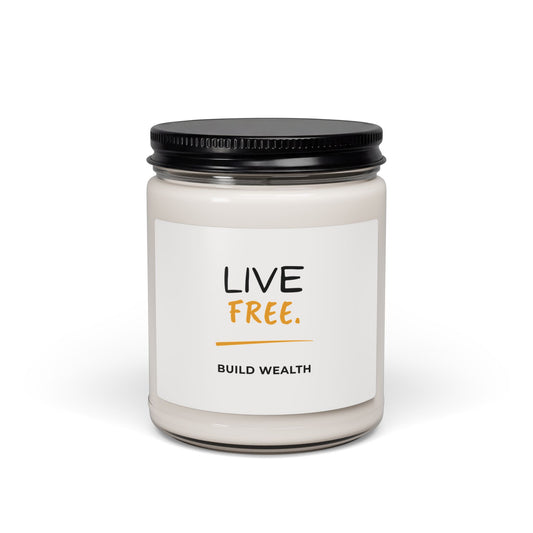 Live Free Scented Soy Candle, 9oz