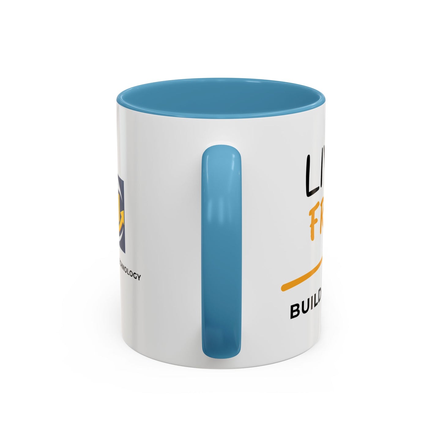 Live Free Build Wealth Accent Coffee Mug